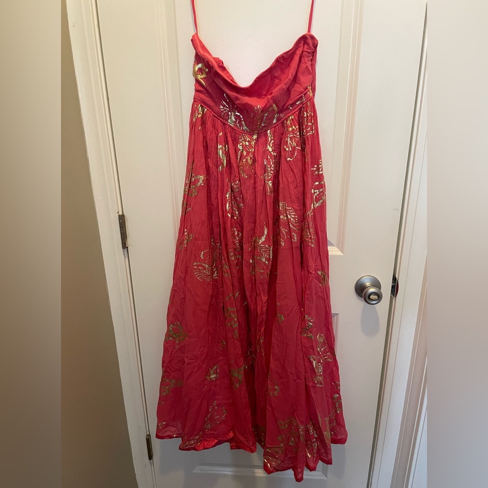 Free People Hot Pink Combo Dress